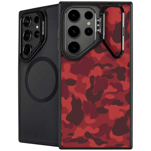 Red Street Camo Galaxy Cases